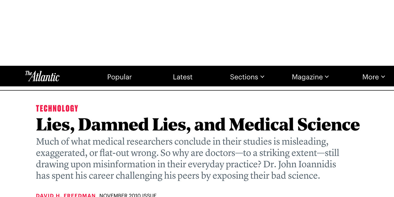 Medical Journals Are Corrupt and the Research Is Mostly Junk