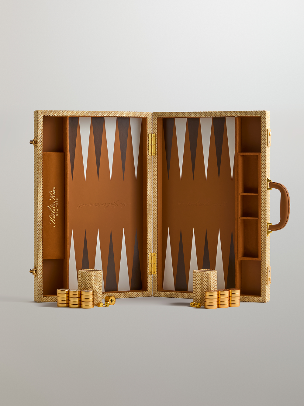 Kith Raffia Backgammon Set