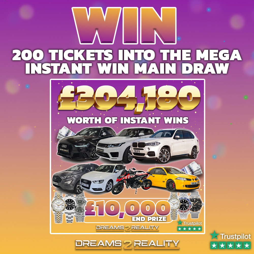 Image of Win 200 Tickets Into The Mega Instant Win Comp #4