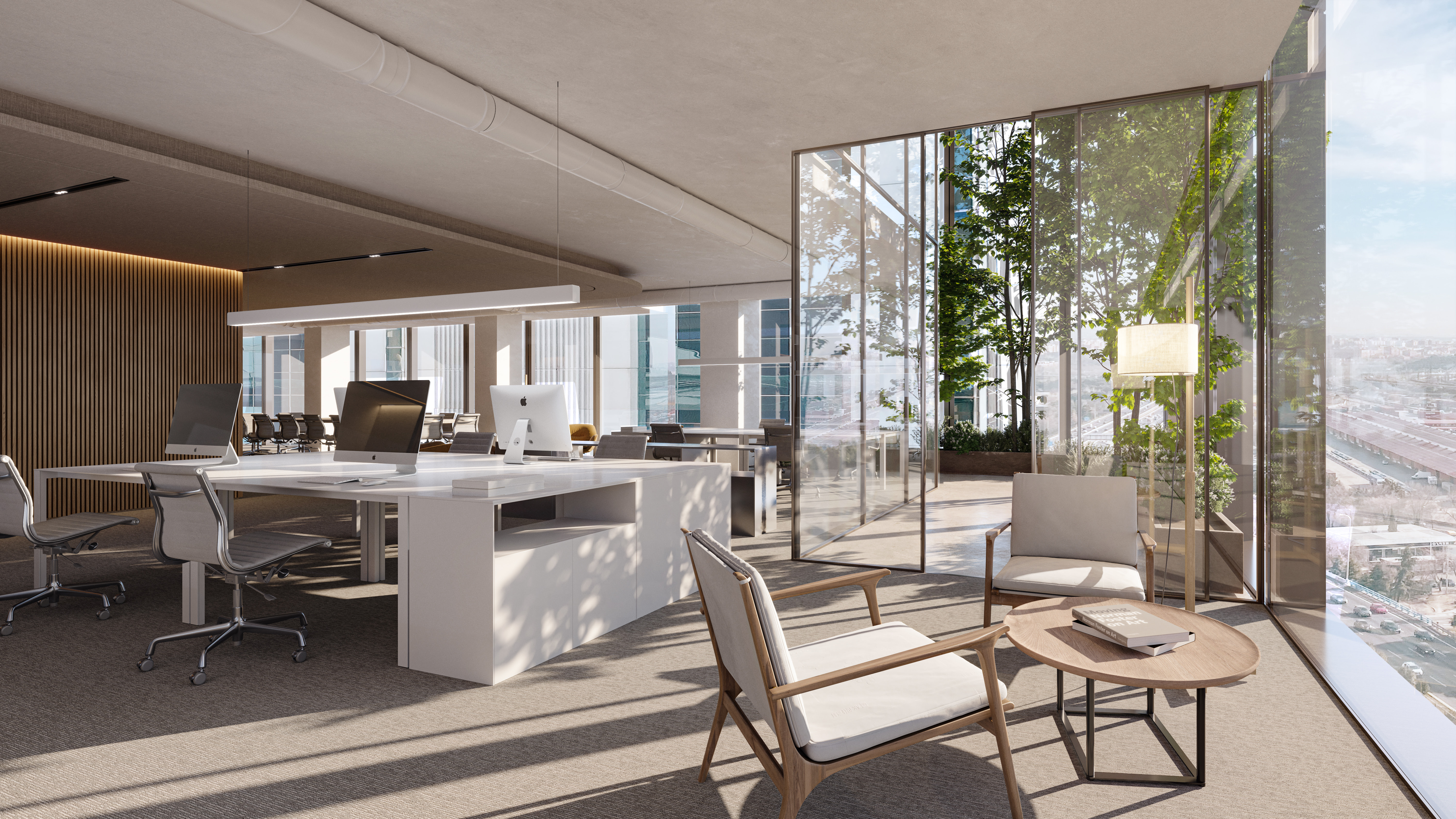 Interior de las oficinas