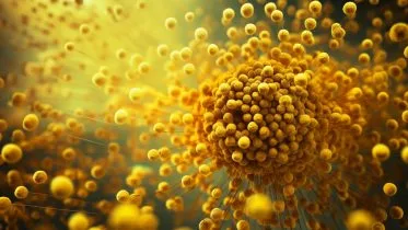 Abstract Pollen Grains Art Concept