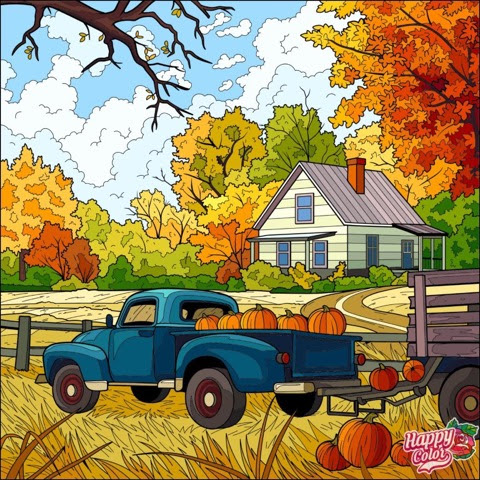 Fall-Truck-of-Pumpkins-Colored