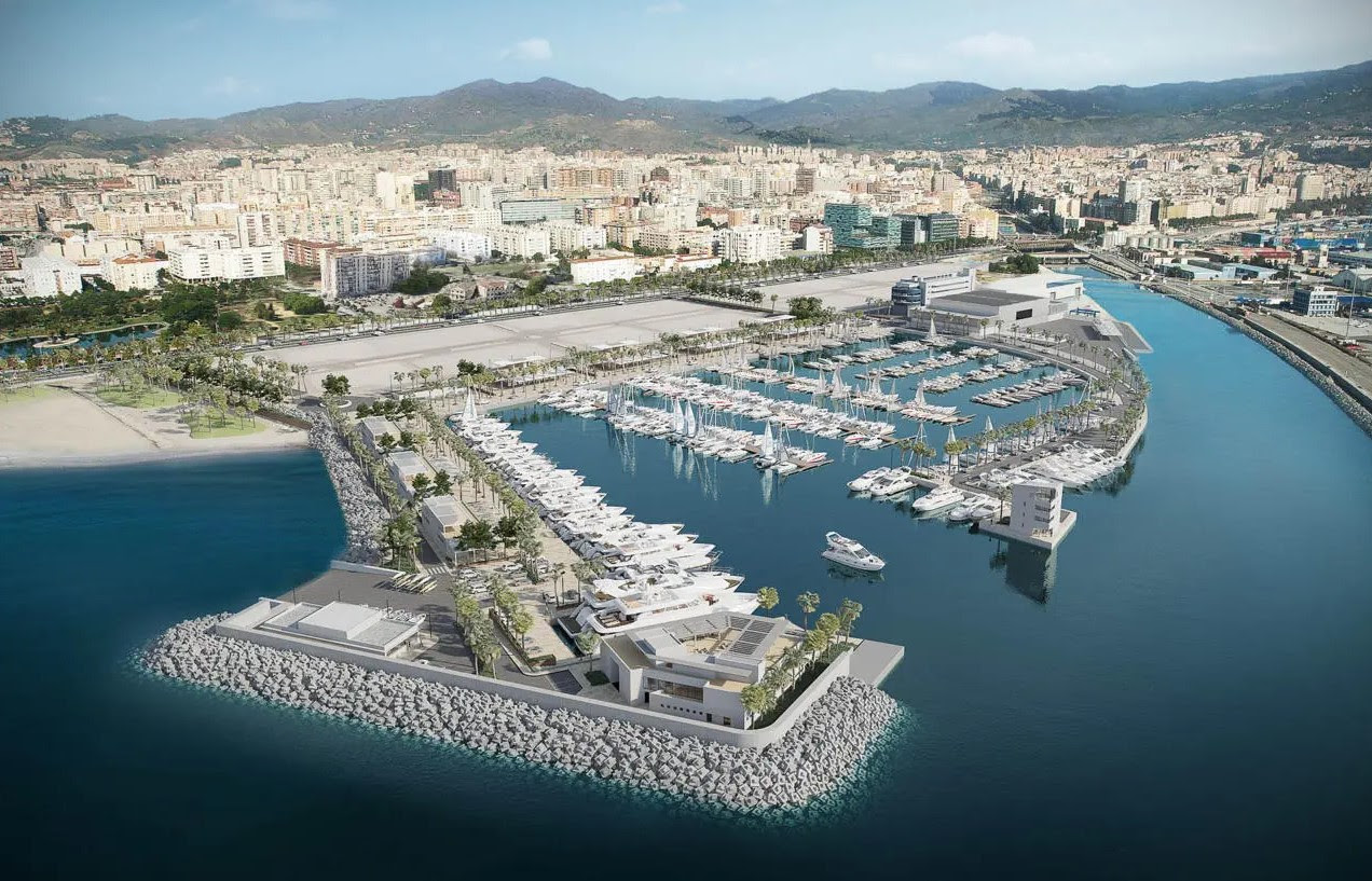 Futuro puerto deportivo en Málaga