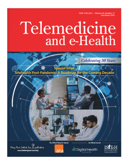 Cover of a special edition of Telemedicine and e-Health