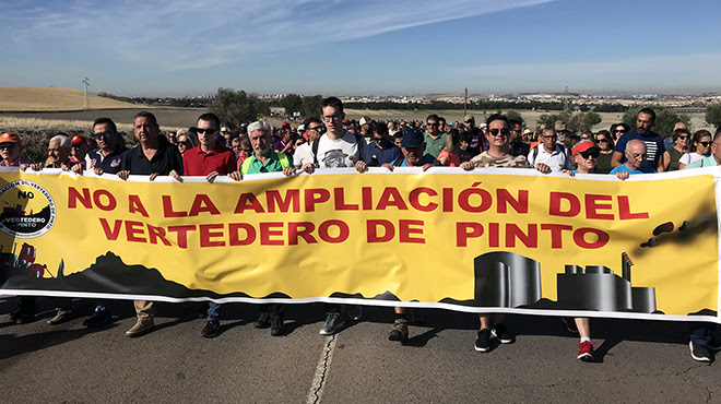 El Partido Popular pretende recalificar un espacio natural protegido para seguir ampliando el vertedero de Pinto