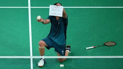 Défait par le Français Lucas Mazur, un joueur brésilien a profité de son match de parabadminton pour adresser sa demande en mariage