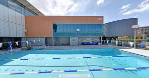 Side view of Ability360 outdoor pool