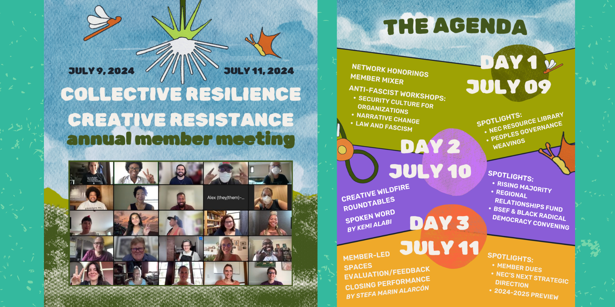 Banner of NEC Annual meeting schedule preview and group picture from zoom. Banner of NEC Annual meeting schedule preview and group picture from zoom.