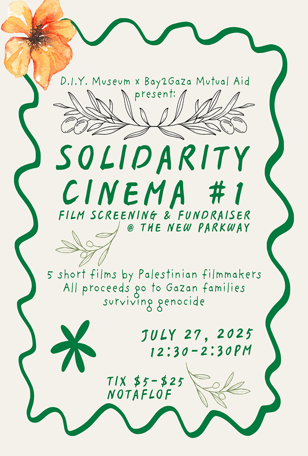 Five Short Films by Palestinian Filmmakers @ New Parkway Theater