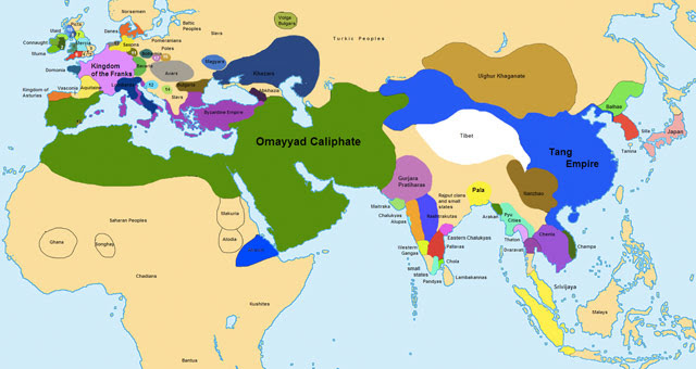 Map of Middle East.