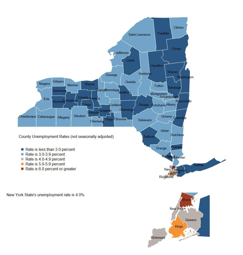 Unemployment Rates by County