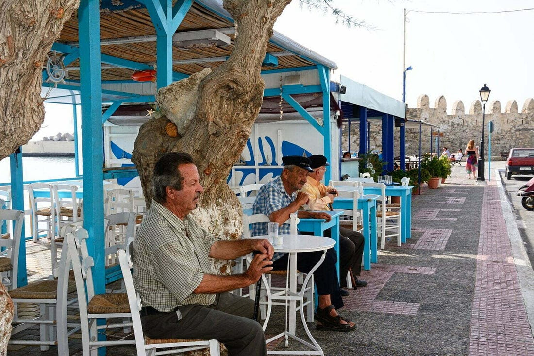 Tavernen am Meer Tavernas by the sea