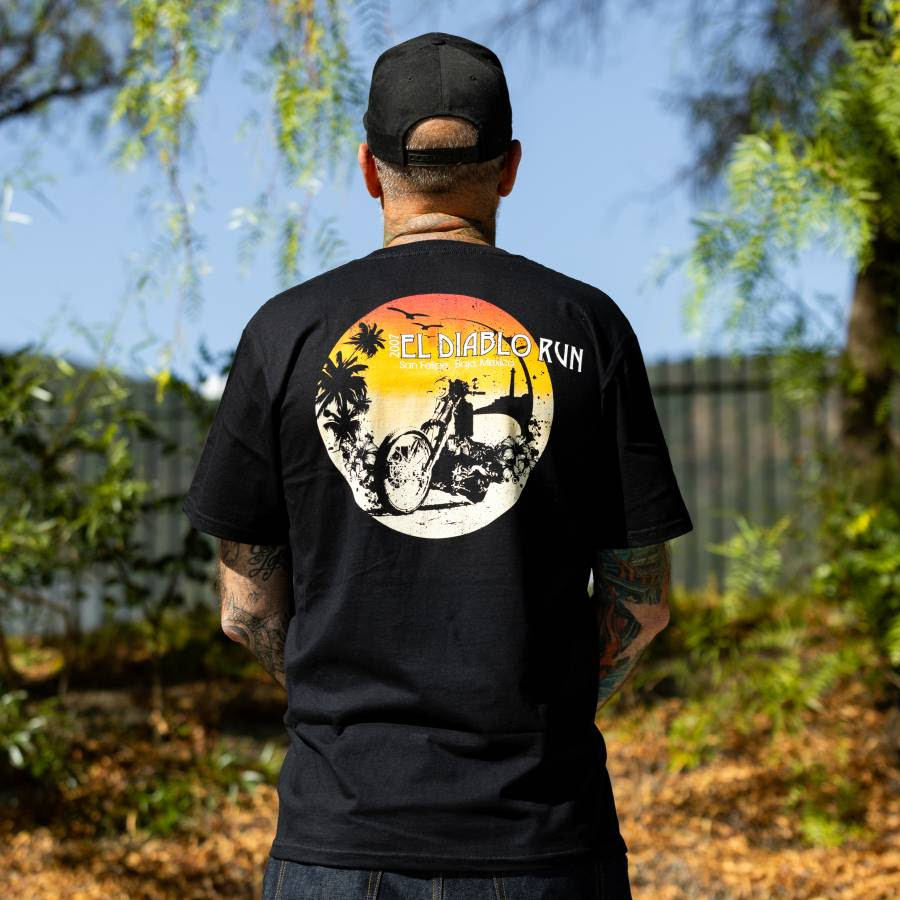 El Diablo Run Fundraiser tee photo back graphic