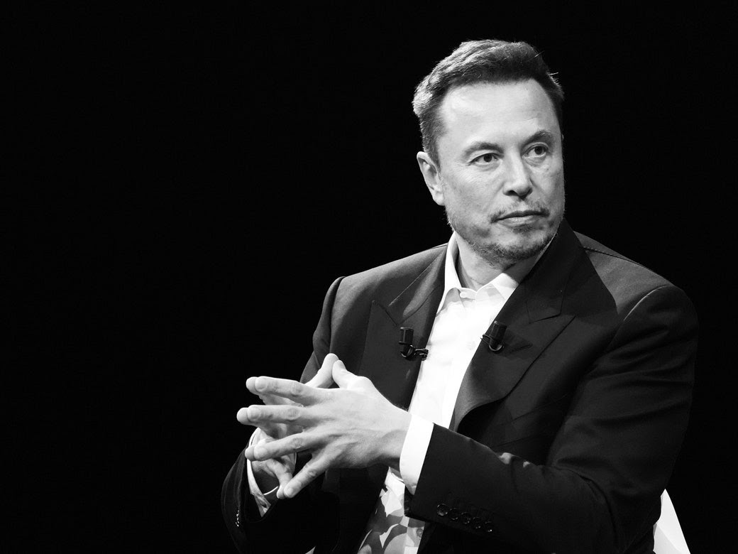 Elon Musk, billionaire and chief executive officer of Tesla, at the Viva Tech fair in Paris.