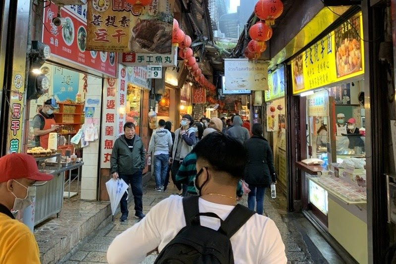 九份老街。 聯合報系資料庫 九份老街。 聯合報系資料庫