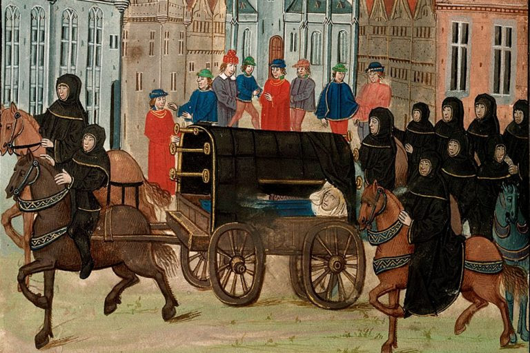 Painting oif funeral of Richard II.