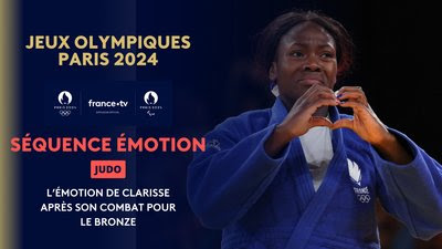 Judo (F) -63kg : l'émotion de Clarisse Agbegnenou avec ses proches