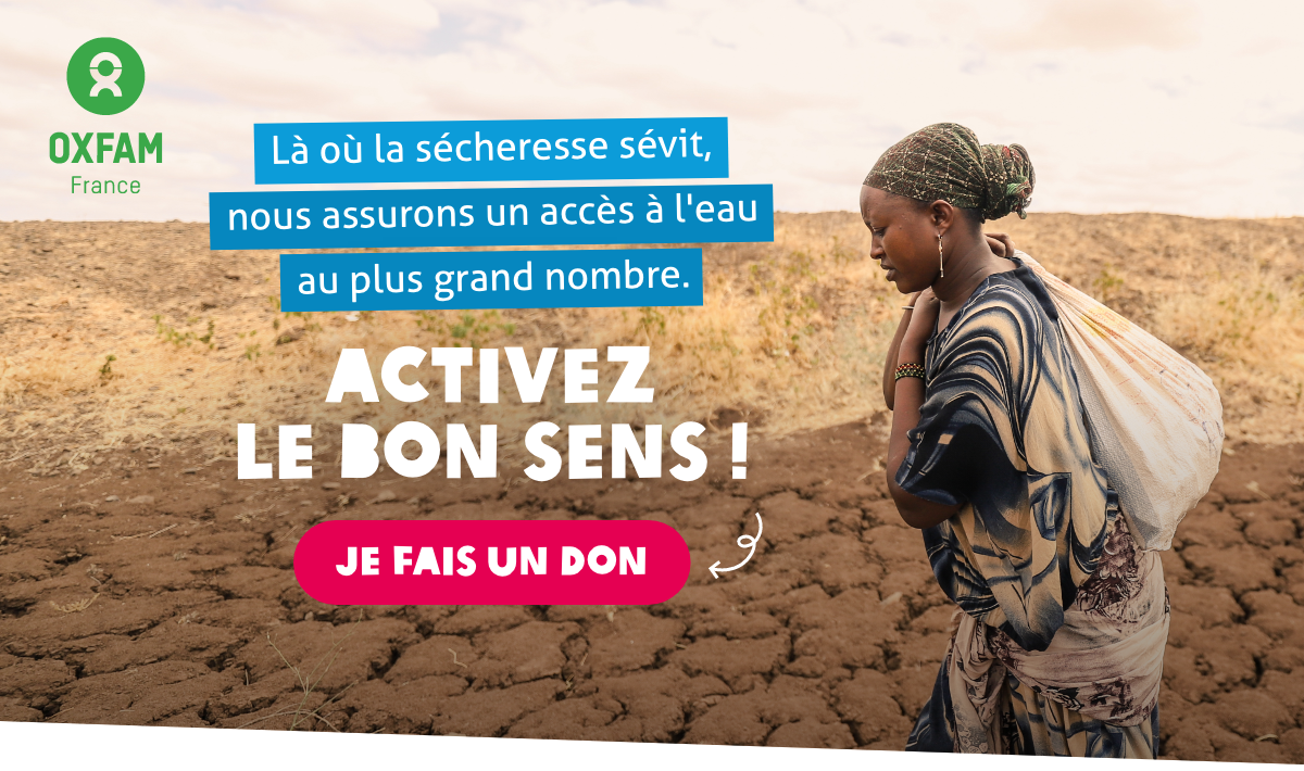 Là où la sécheresse sévit, nous assurons un accès à l'eau au plus grand nombre. Activez le bon sens ! Je fais un don