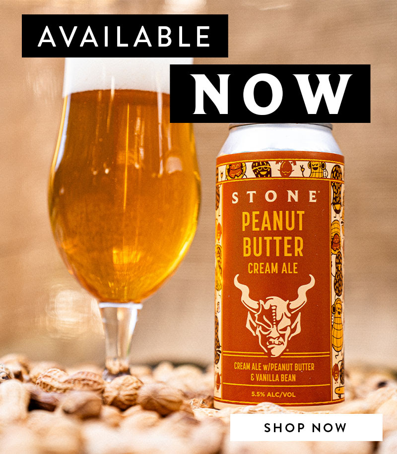 Available now: Stone peanut butter cream ale