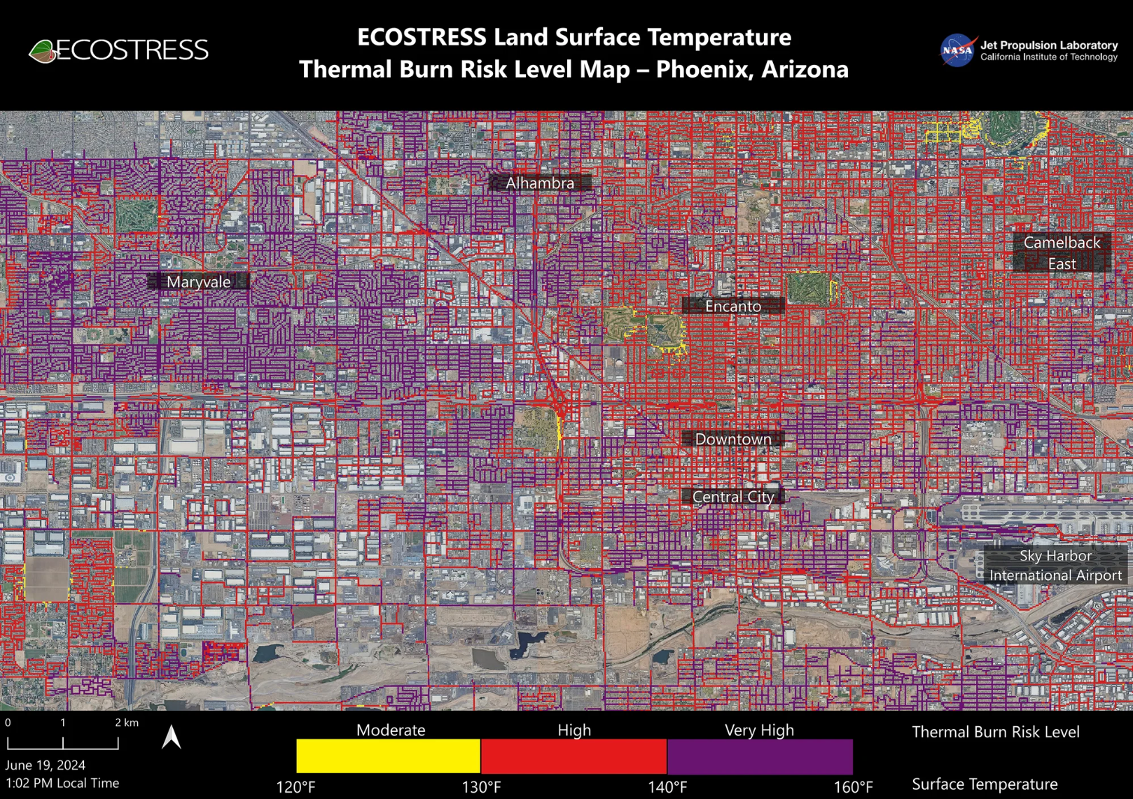 Thermal burn map