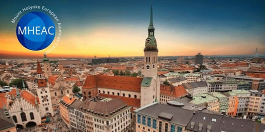aerial view of Munich with 