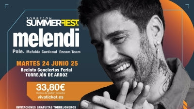 Torrejón.-Melendi, 4º artista confirmado en el cartel de Torrejón Summer Fest junto a Nicky Jam, Dani Fernández y Melody