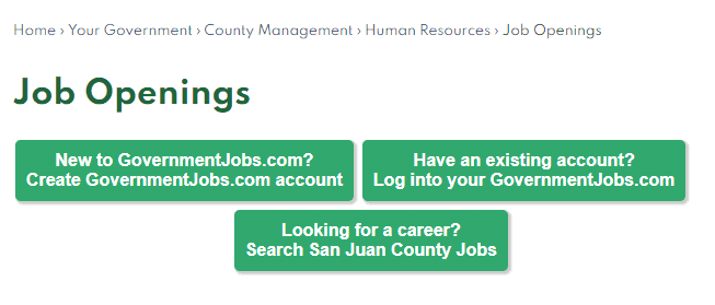 SJC Jobs website