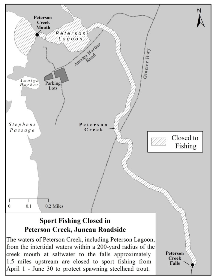 Sport Fishing Closed at Peterson Creek