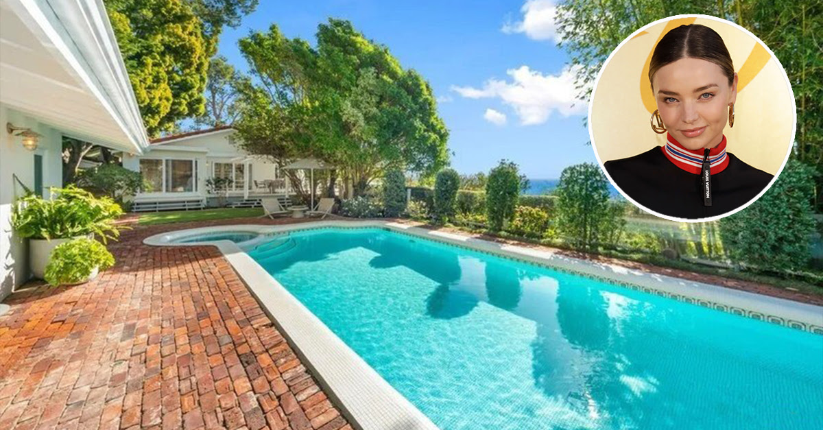 La modelo Miranda Kerr logra vender su casa de Malibú, California