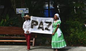 Líderes juveniles de la costa del Pacífico de Colombia abogando por la paz. (Archivo)