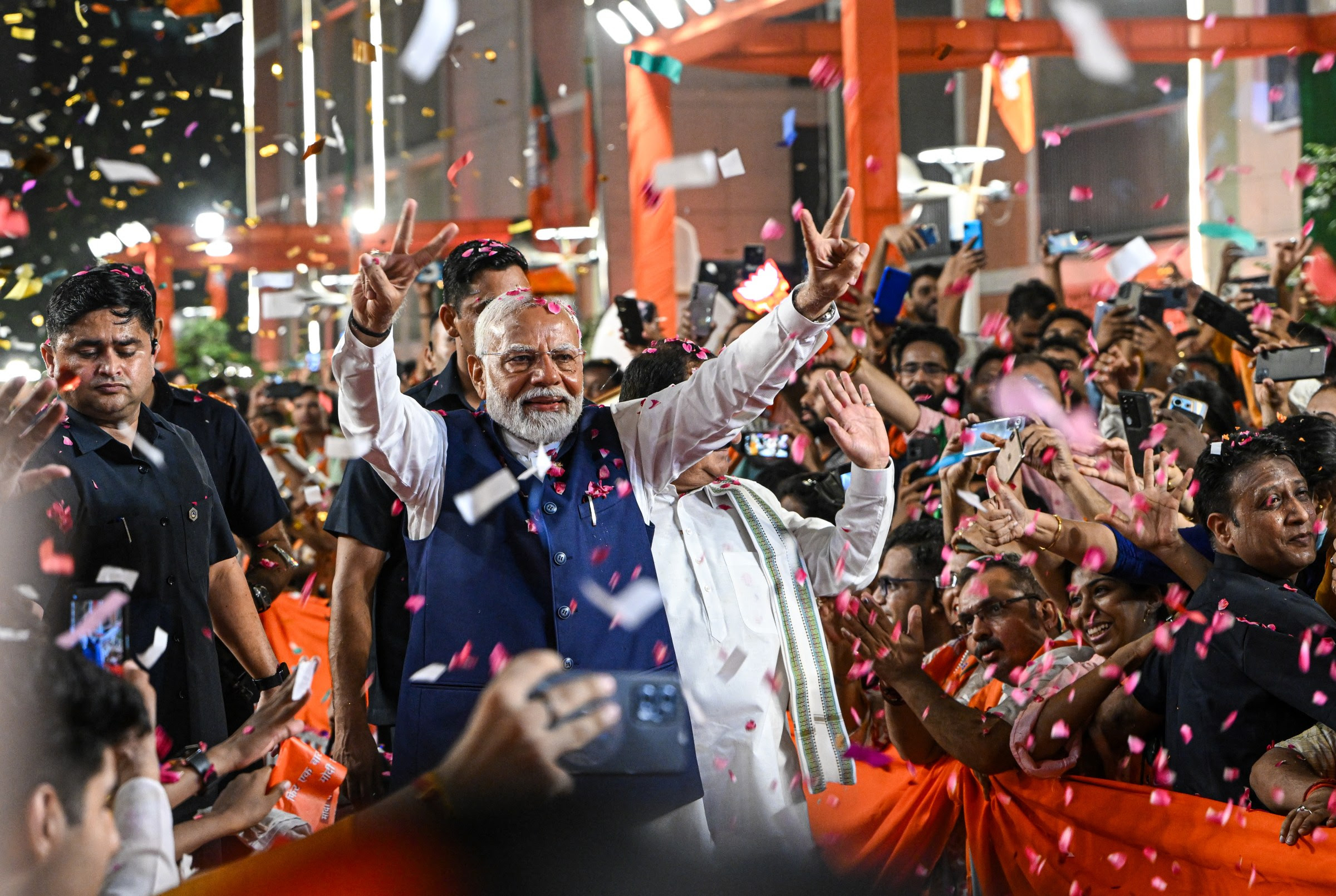 India Election Results in New Delhi