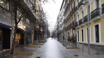 Las calles Recoletos y Cid ganan como entorno peatonal con una remodelación que incluye casi una docena de árboles