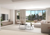 Salón de una vivienda de la promoción Oase