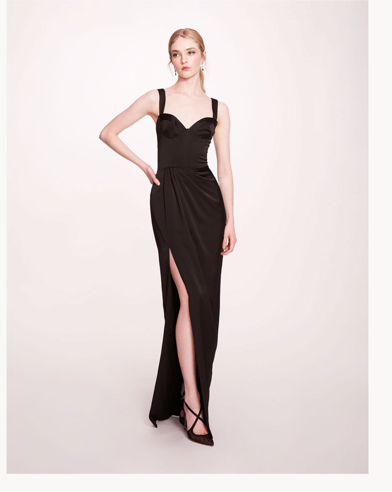 Satin Bustier Gown