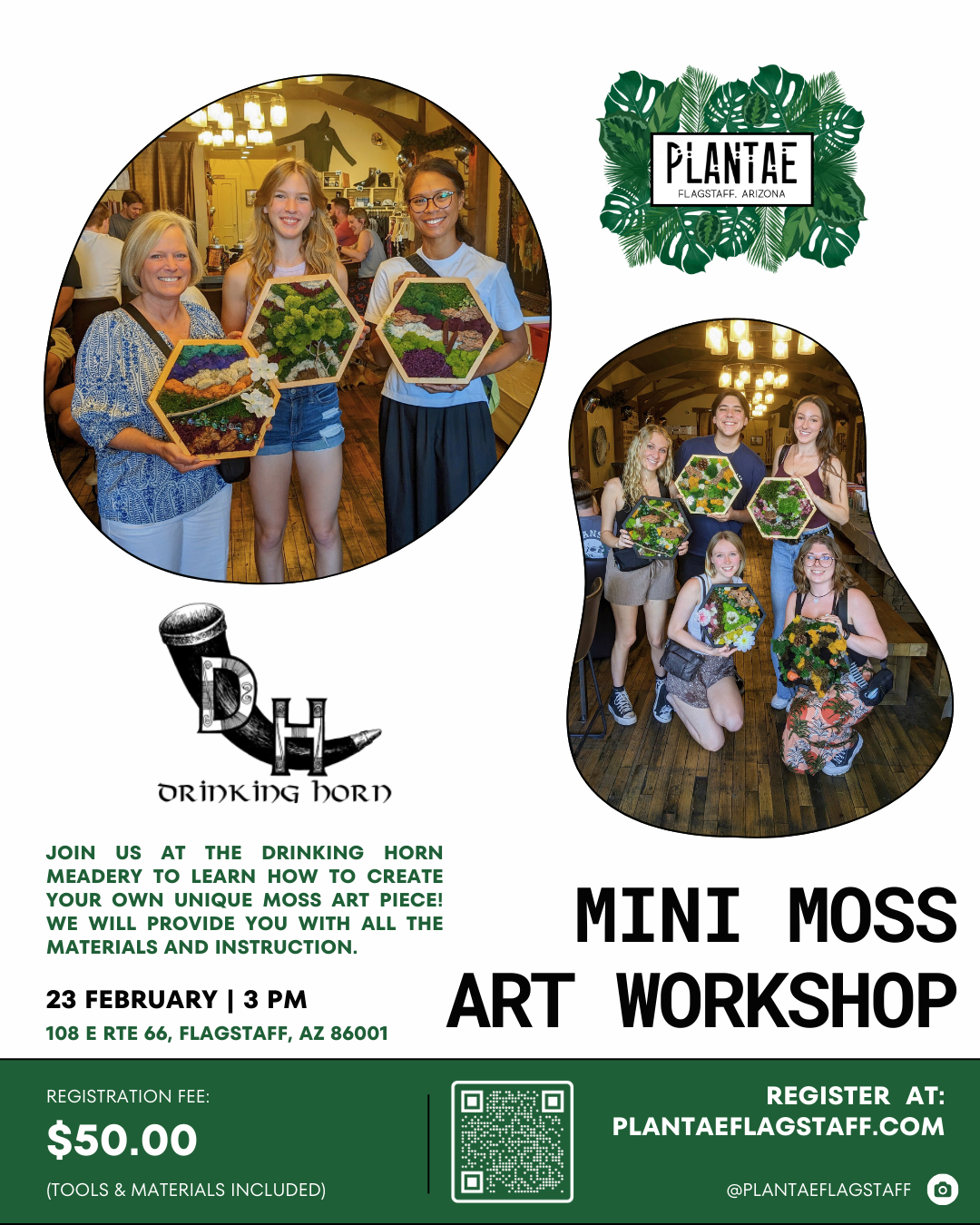 Mini Moss Art Workshop 2/23/25 3:00 PM