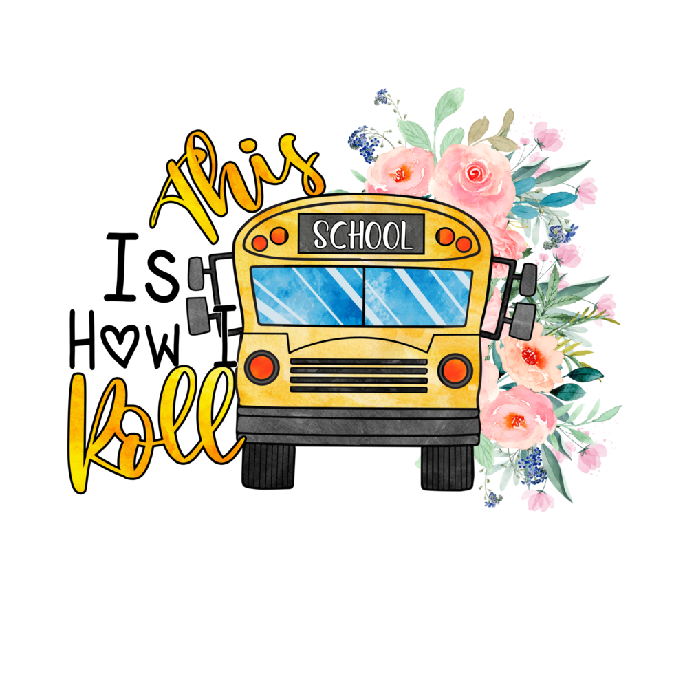 School Bus Driver quotes Sublimation t-shirt design, transparent  background, AI generated 24177086 PNG