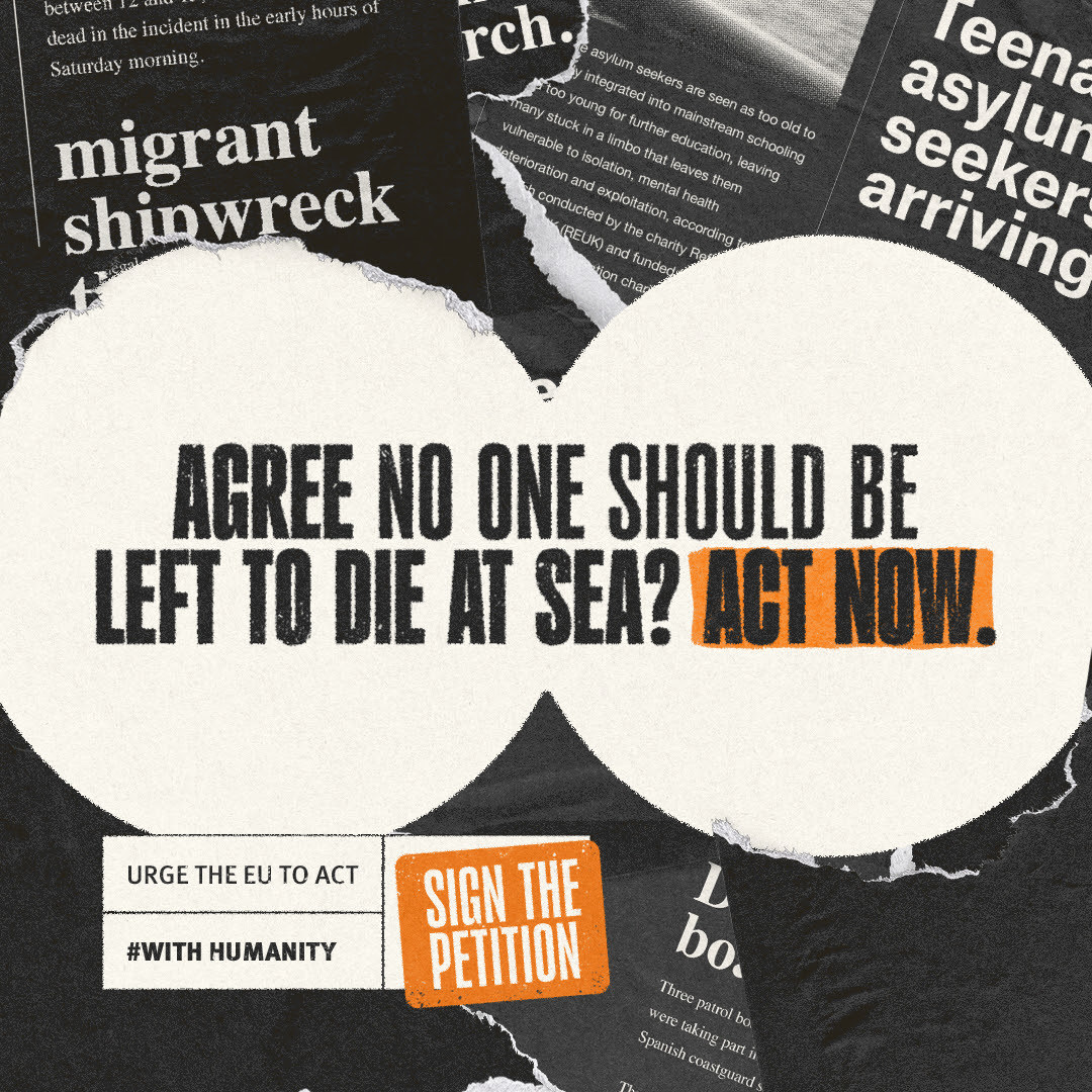 Agree no one should be left to die at sea? Act now