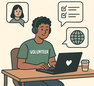 Picture of people working from home on home and craft