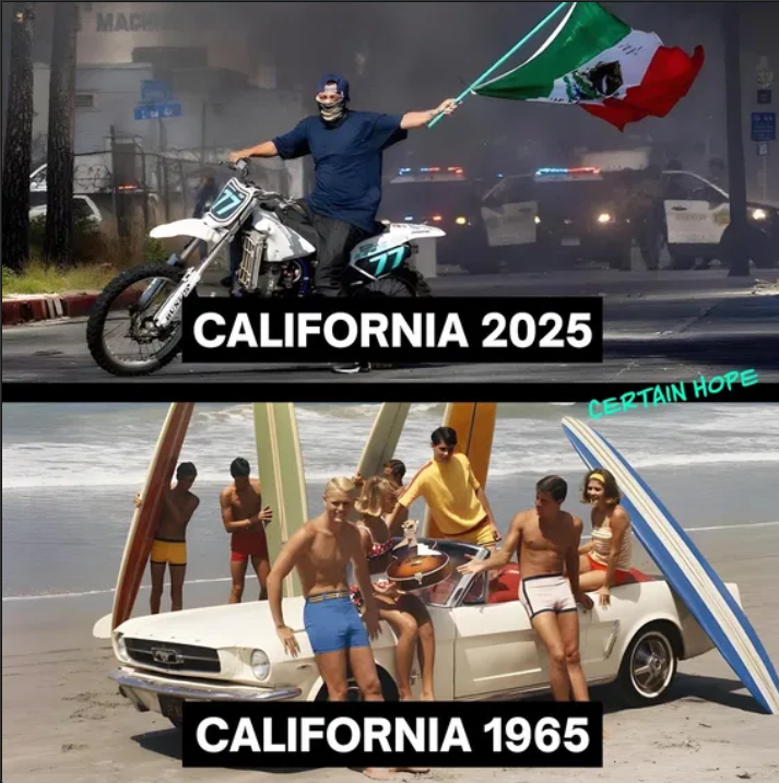 California pictures then and now.