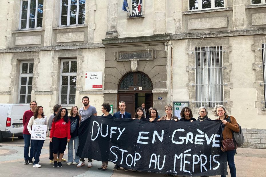 'Cette rentrée est stressante et anxiogène, pour les personnels et les élèves', un collège de Lyon fermé pour cause de grève