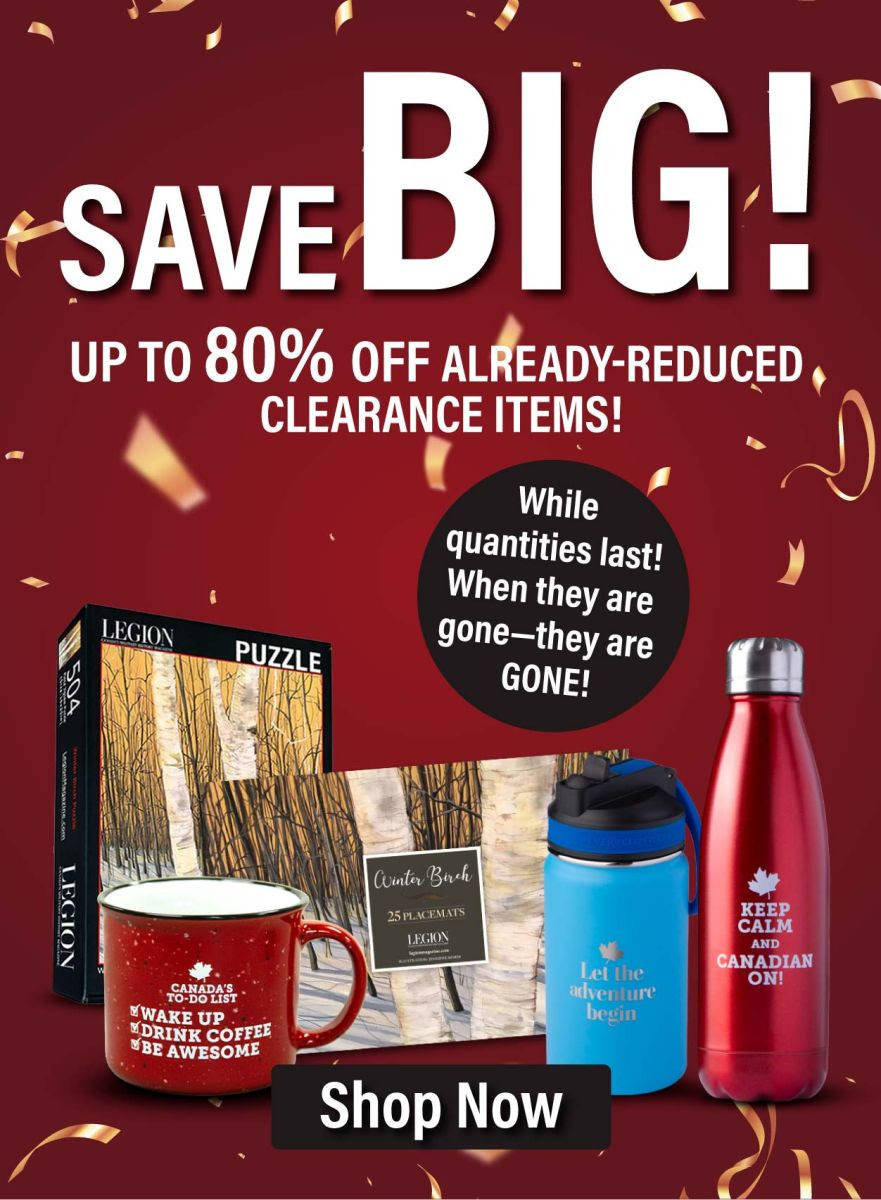 SAVE BIG! Up to 80% off already-reduced Clearance items!