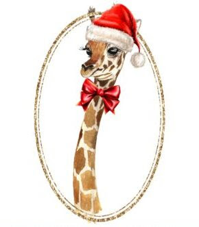 Giraffe_Christmas_hat