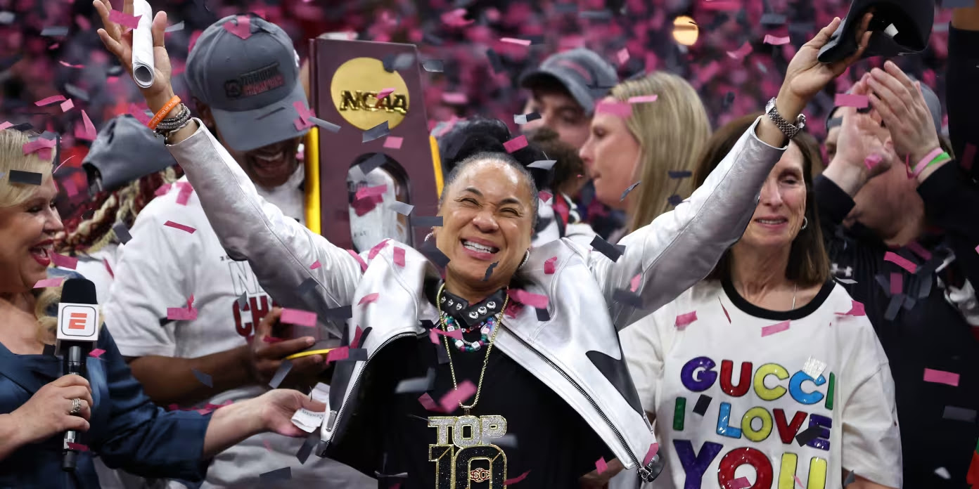 South Carolina defeated Caitlin Clark and Iowa in the NCAA championship, capping an unbeaten season Dawn-staley-me-240407-f5f4b4