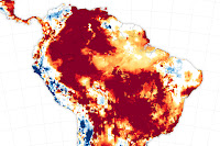 Low groundwater wetness in South America