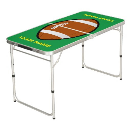 Football Team Name Tailgate Size Pong Table