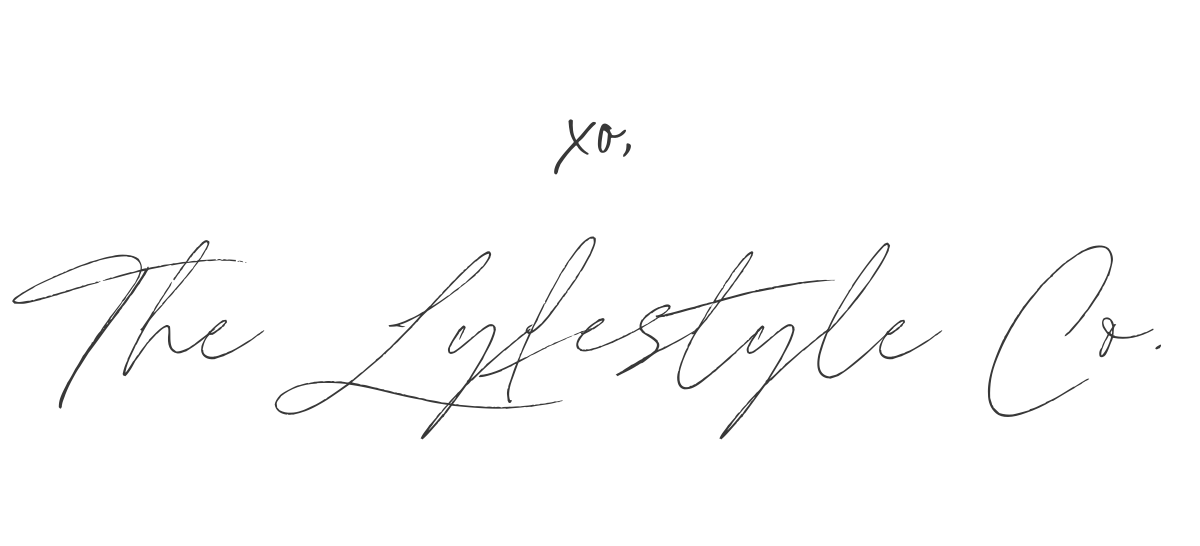 xo,The Lyfestyle Co.