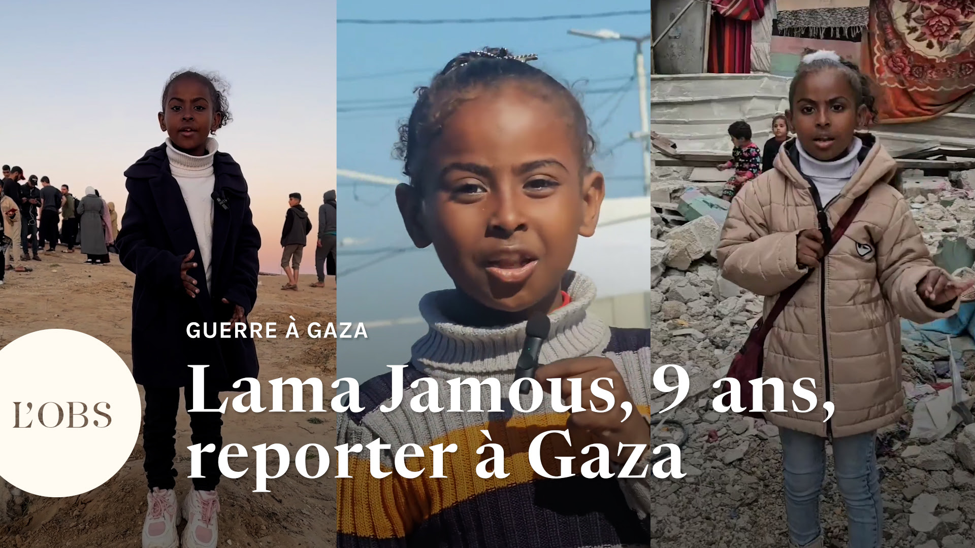 Portrait de "la plus jeune journaliste" de Gaza, la Palestinienne Lama Jamous