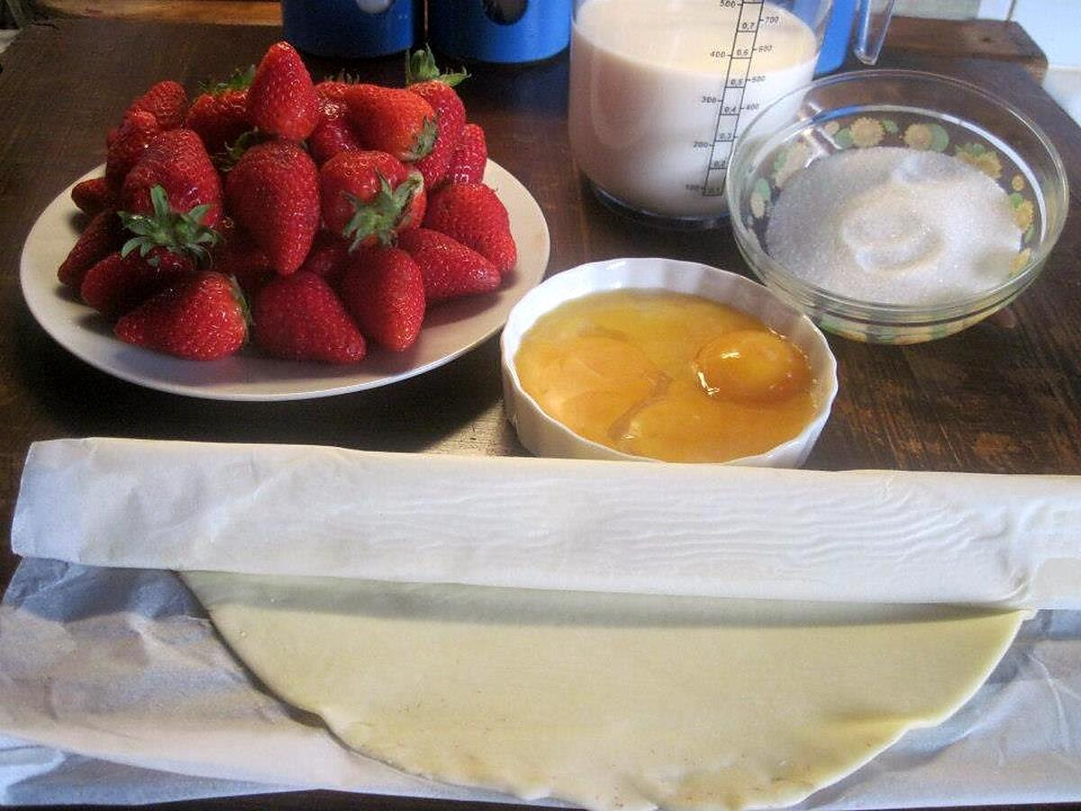 Tarte aux fraises.crème pâtissière. Tarte-aux-fraises-creme-patissiere-2