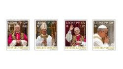 La nuova serie di francobolli delle Poste vaticane dedicate all'inizio di pontificato di Leone XIV