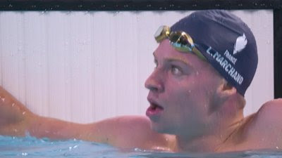 Natation (H) - 200m papillon : Léon Marchand remporte sa demie et se rapproche de son record